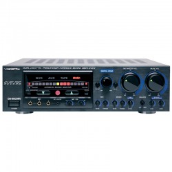 VocoPro DA-9800RV Pro 300W x 2CH Digital Key Control Mixing Amplifier w/ DSP Reverb